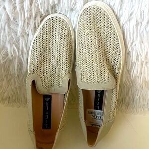 Steve Madden Beige Woven Loafers